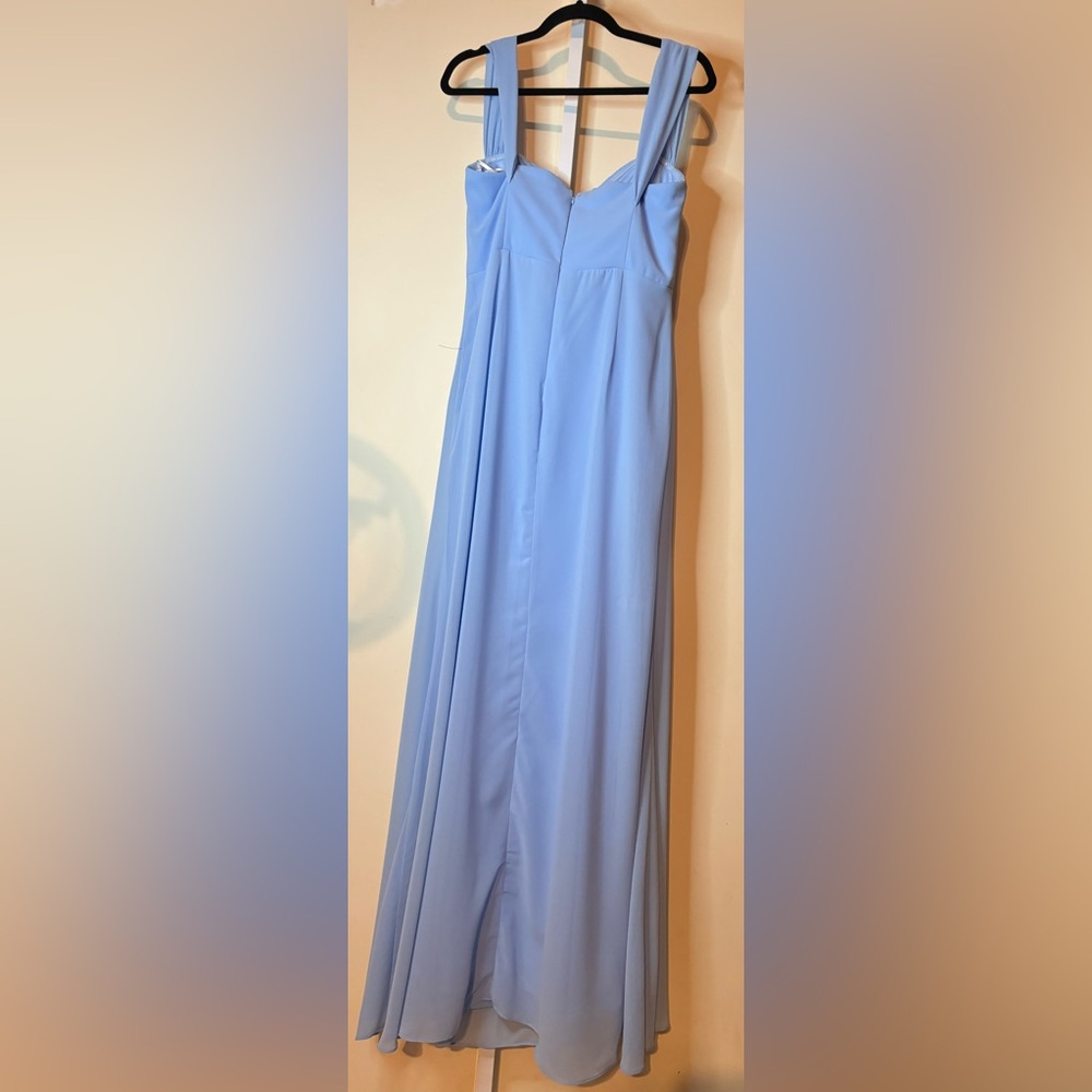 Lulu’s Light Blue Off Shoulder Maxi dress-Size Large - Picture 11 of 13